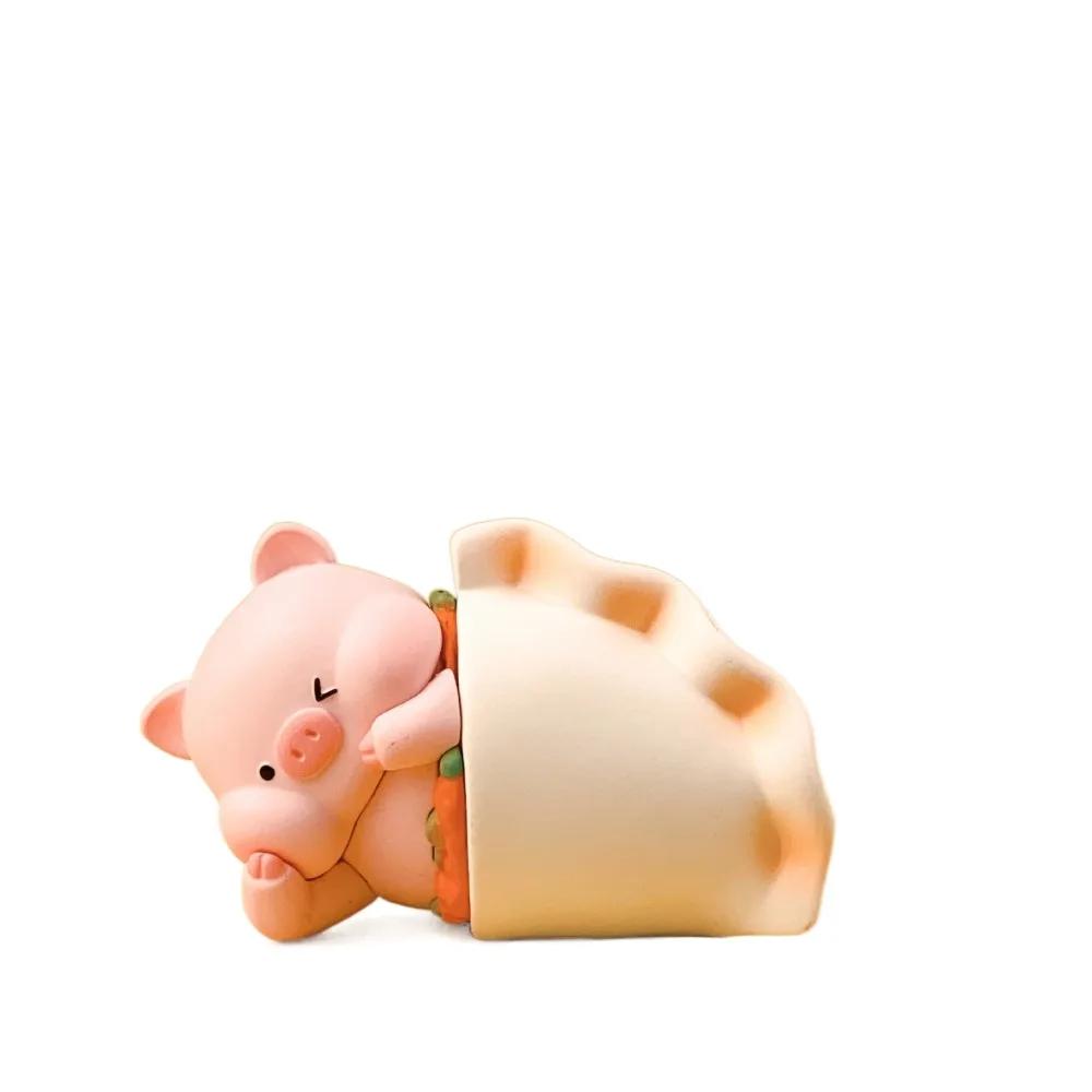 

New Cartoon Pink Pig Doll DIY Decoration PVC Animal Model Pig Figurine Cake Decoration Desktop Decoration