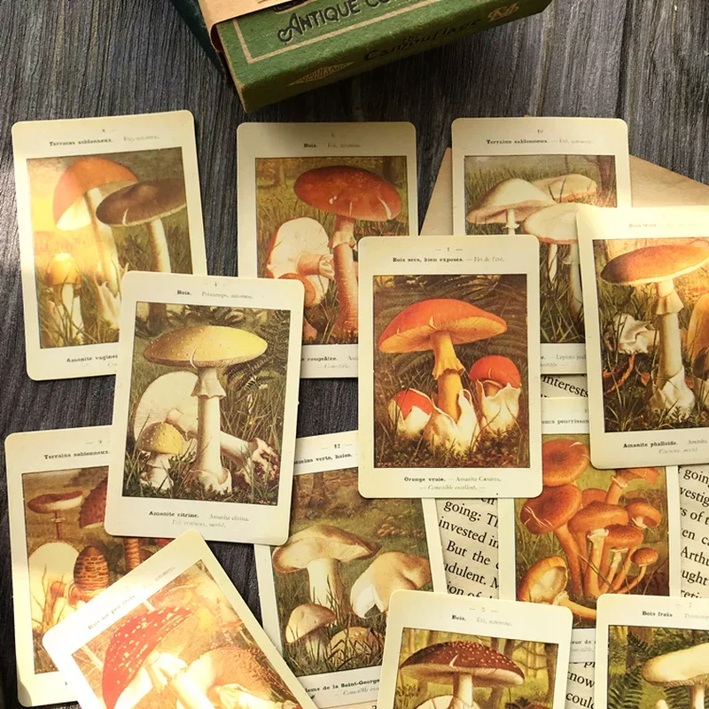 12Pcs Aesthetic Mushroom Junk Journal Ephemera Vintage Stickers Decor Plant DIY Diary Album Sticker Scrapbooking Material