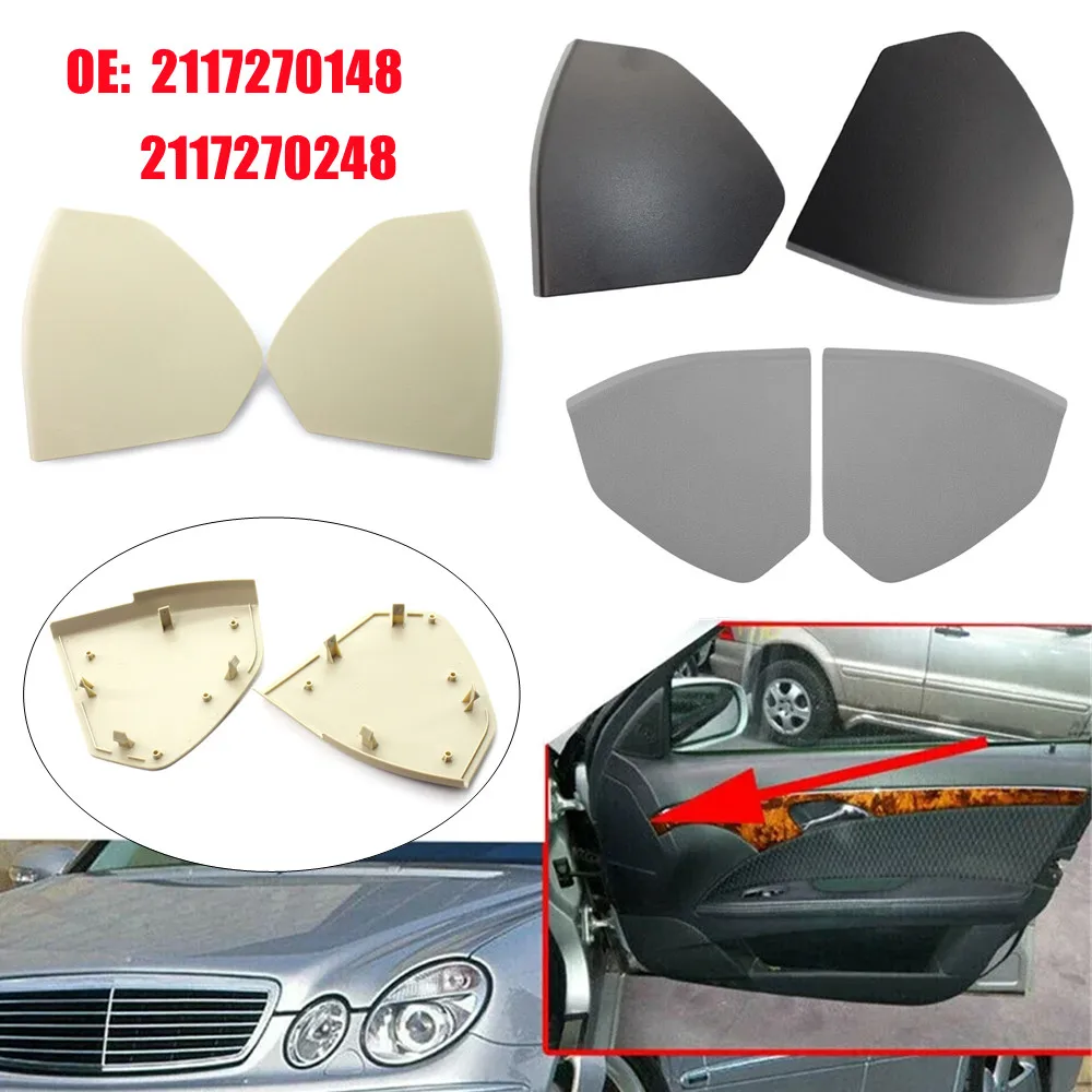 2117270148 2117270248 For Mercedes W211 E-Class 2003 2004 2005 2006 2007 2008 2009 Pair Car Front Door Upper Cover Interior Trim