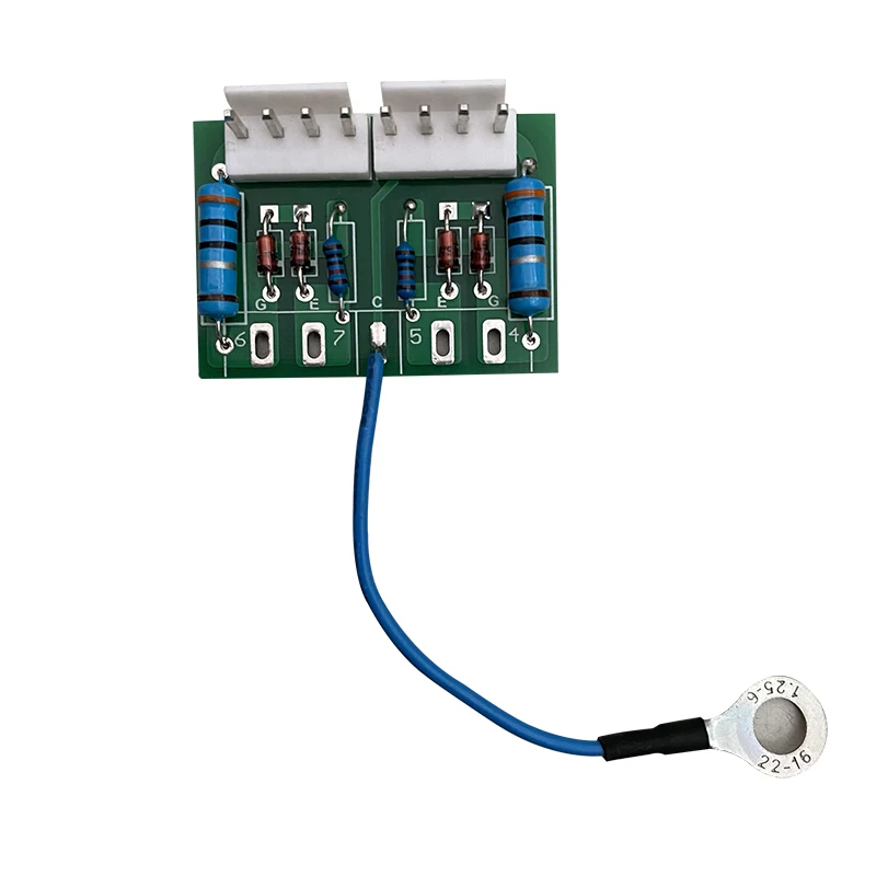 IGBT module gate resistor plate with ZVS bidirectional voltage limiting belt output status LED indicator universal design