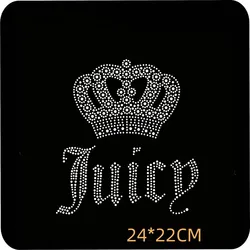 Crown sticker designs iron on transfer hot fix rhinestone motif iron on applique patches for shoes bag shirt