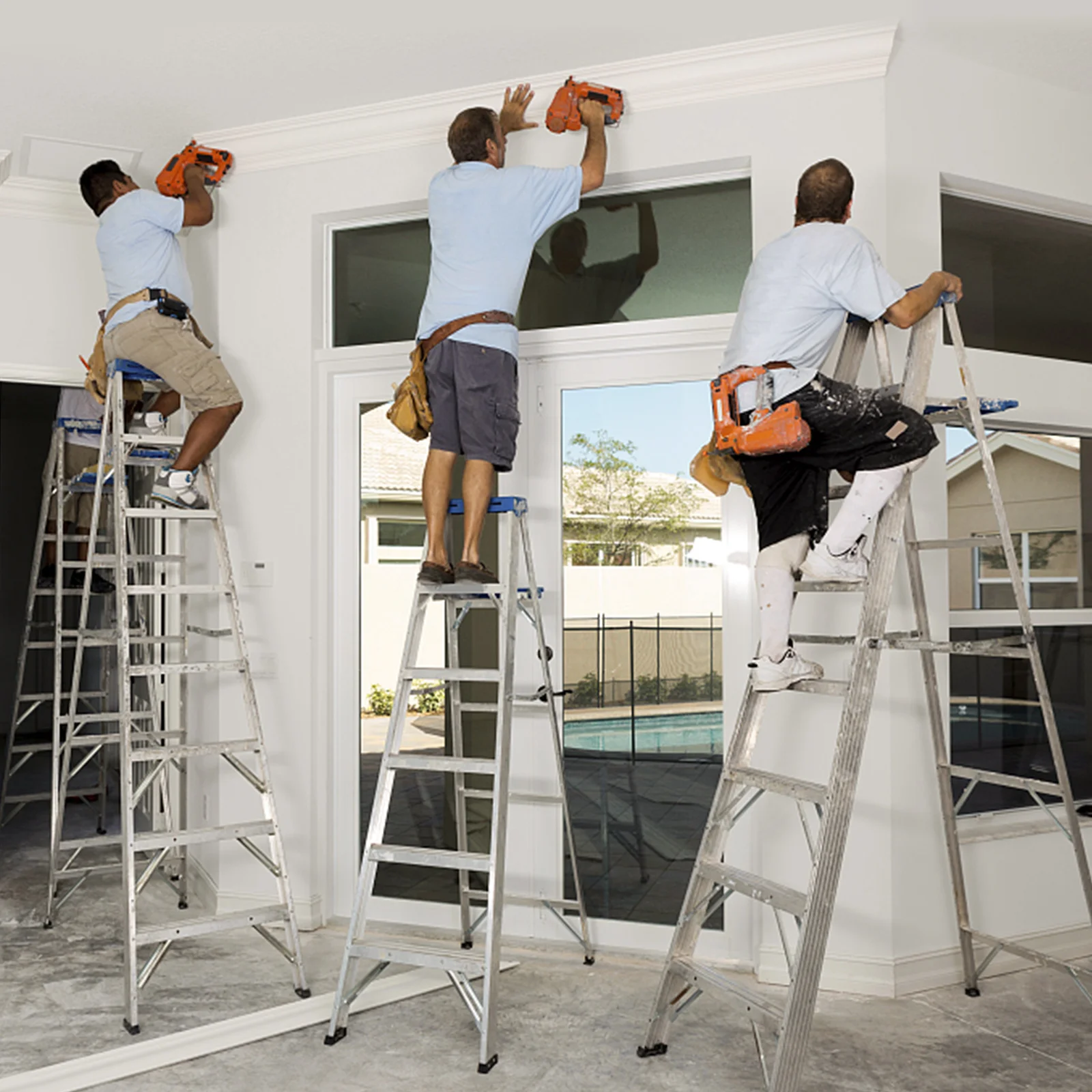 4Pcs Folding Ladder Feet Protector Rubber Non-Slip Pads for Floor Protection Noise Reduction and Ladder Stability