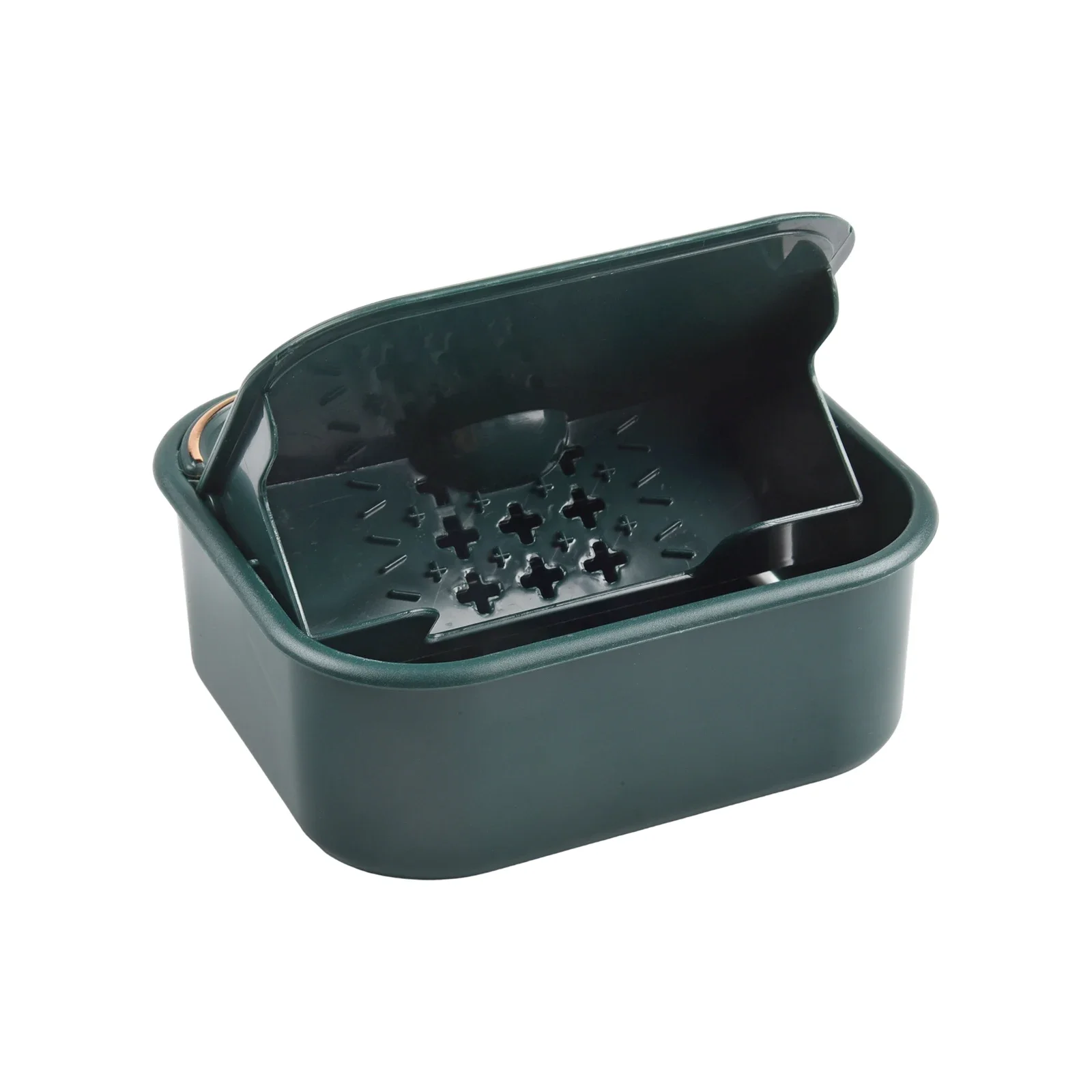 

Пылезащитная коробка для мыла Держатель для мыла без перфорации Удобный доступ Простая установка Конструкция с откидной крышкой Органайзер для чистого и сухого мыла