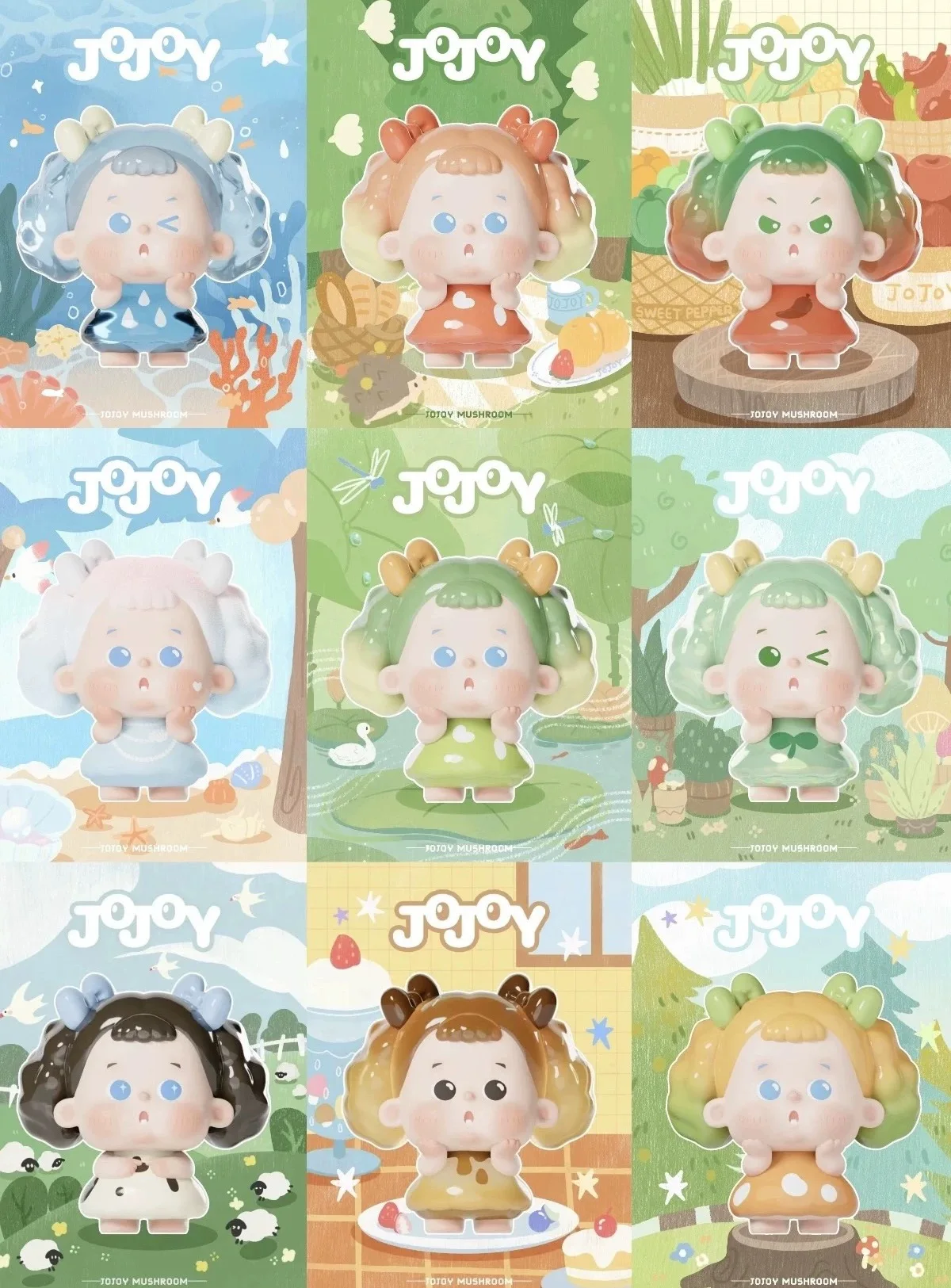 Modna Zabawka Dimensions Zone: Oryginalna, Nowa, Dostępna od Ręki, Pierwsza Generacja Jojo Yee Jojoy Grzybek Grzybek Meng Li Blind Bag