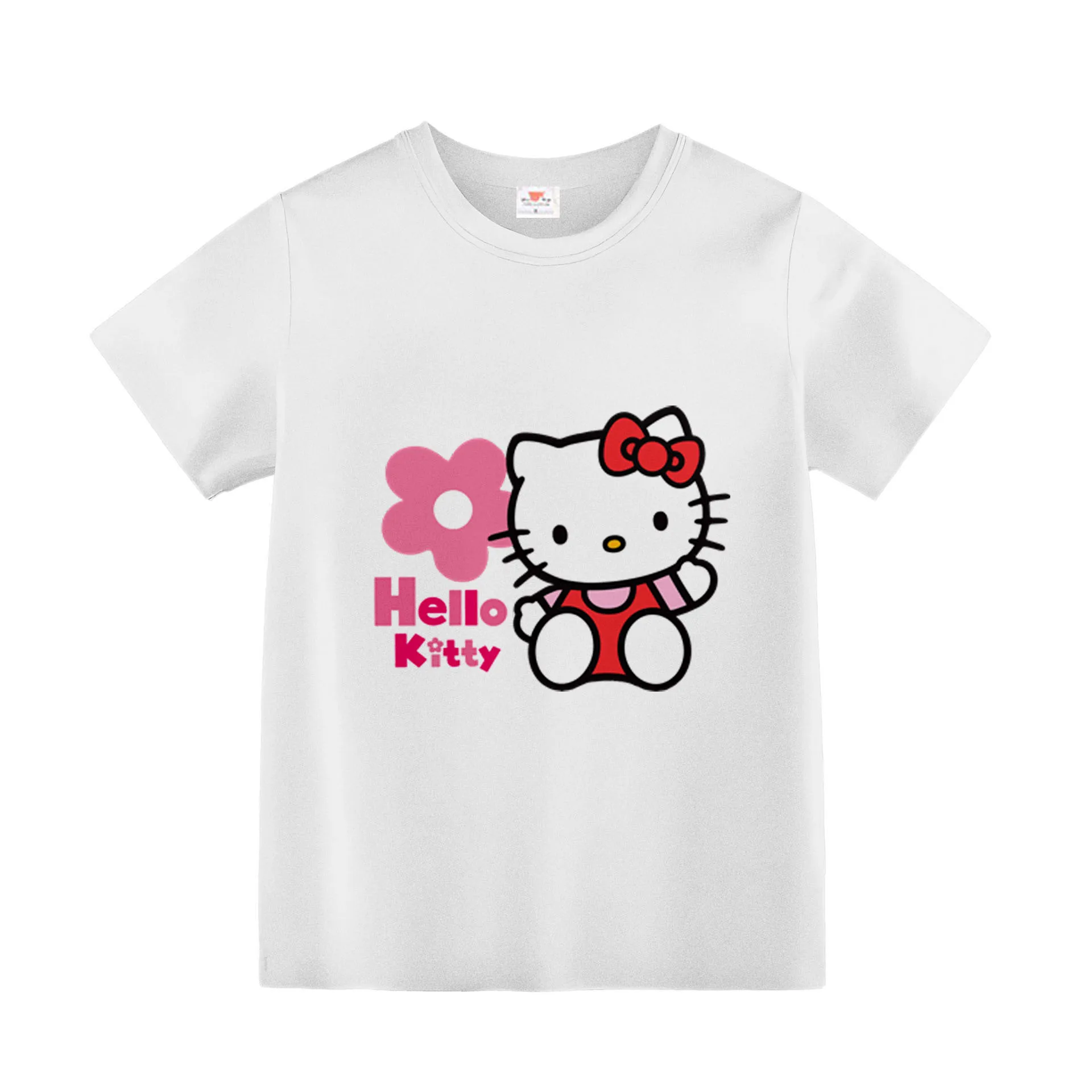 

Disney Short Sleeve Summer Children T Shirt Casual Top Girl Tshirt Cartoon Baby Kid Tee Hello Kitty Clothes Ropa De Niña