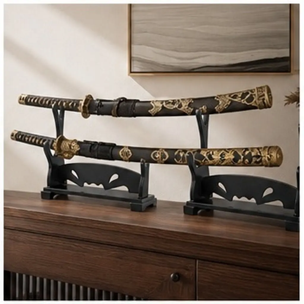 12Pcs Swords Display Stand High Quality Plastic Rack Space Efficient Desktop Holder for Display Home Interior Decor