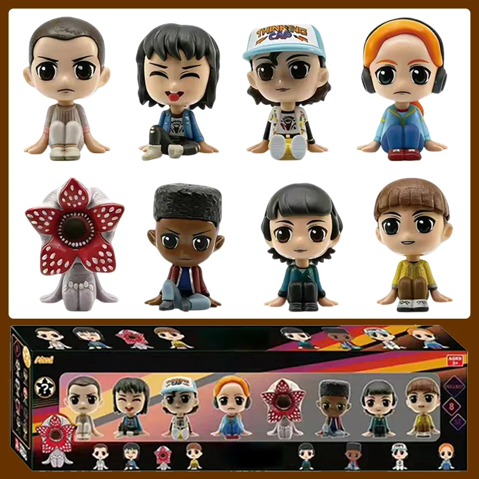 

Набор из 8 модных фигурок в позе сидя, креативные уникальные коллекционные модели персонажей фильмов, идеальный подарок-сюрприз