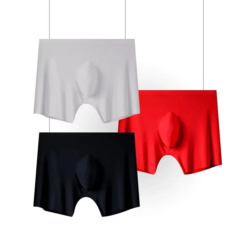 3pcs Xiaomi Ice Silk Men's Underwear Boxer Briefs For Men 3D Ultra Thin Comfortable Breathable Quick-Drying Panties