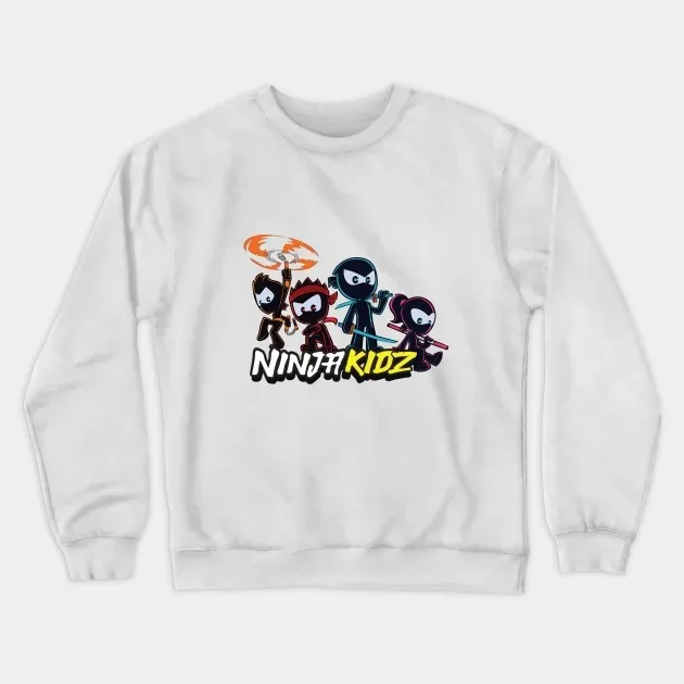 

Autumn and Winter Style NinjaKids - Adventure - Humor Sweatshirt, "Cartoon Ninja Kids" Graphic for A Trendy and Witty Look