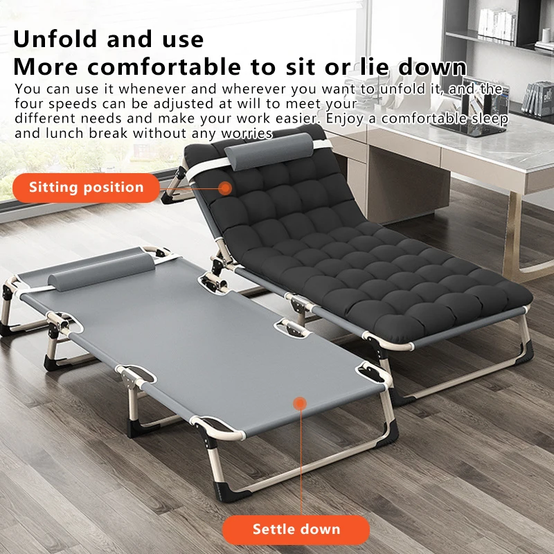 Customizable Folding  Multifunctional Portable Outdoor Camping Bed Adjustable Reclining Chair