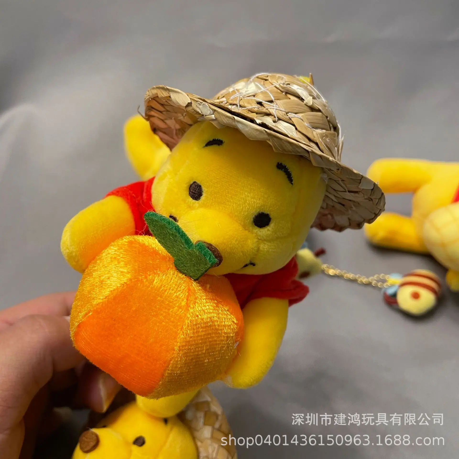 13Cm Disney Grashoed Ananas Poeh Beer Knuffel Pop Sleutelhanger Rugzak Rits Decoratie Besteed je feestdagen Strandpop