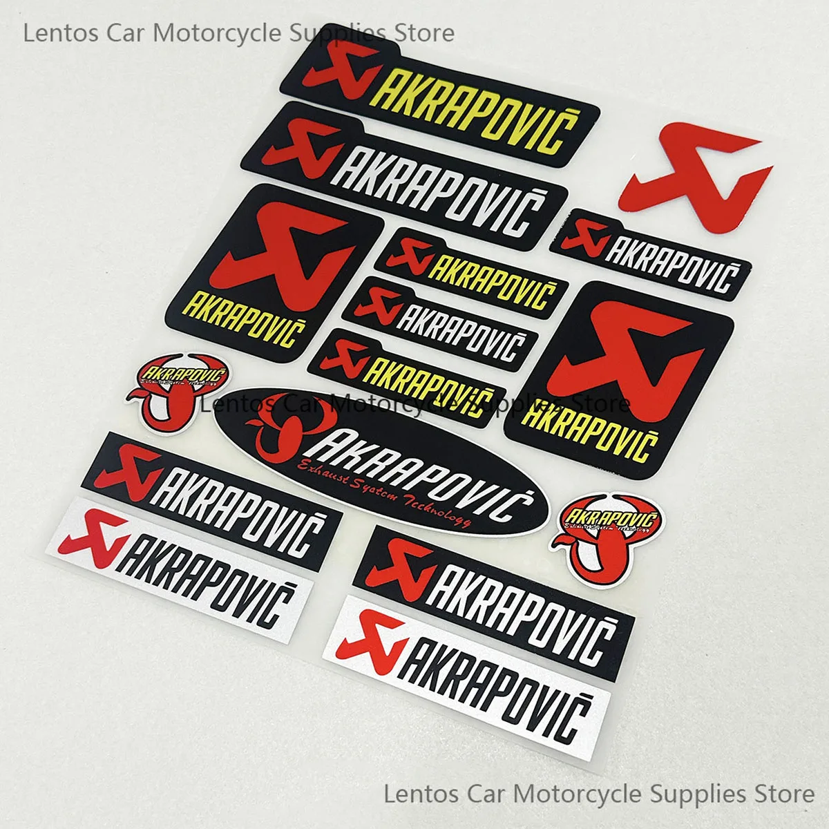 Motorcycle Stickers for Akrapovic Decals Waterproof Sticker  Car Trunk Bumper Decoration Reflective