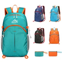 Mochila ultraligera Unisex para senderismo, bolsa plegable para hombres y mujeres, mochila de viaje al aire libre para ciclismo, montañismo, nailon