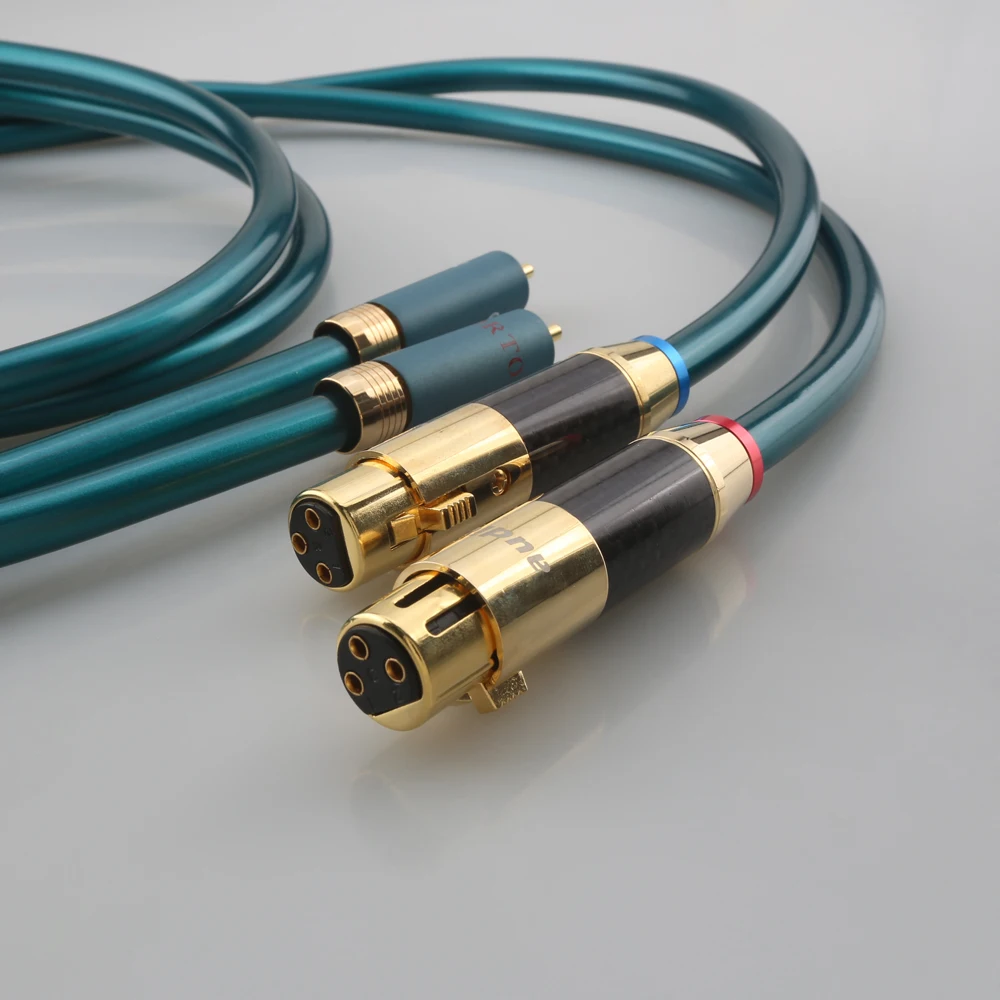 

Аудиокабель audiocrast A55 8N OCC XLR (женский) - RCA (мужской), с цветовой кодировкой, позолоченный, балансный, для профессиональных консолей