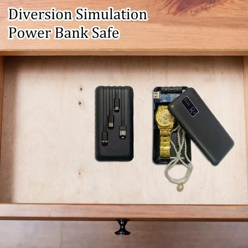 

Disguised Safe Hiding Compartment Safe Hiding Containers For Necklaces Rings Power Bank Shape Disguised Compartment