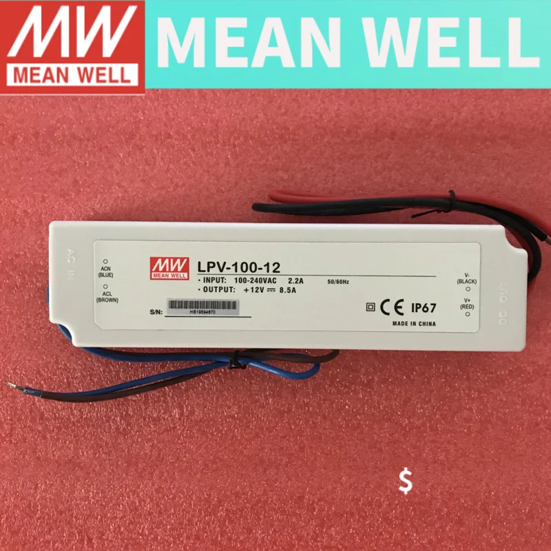 MEAN WELL LPV-100 LPV-100-5 LPV-100-12 LPV-100-24 LPV-100-36 LPV-100-48 MEANWELL LPV 100 100W