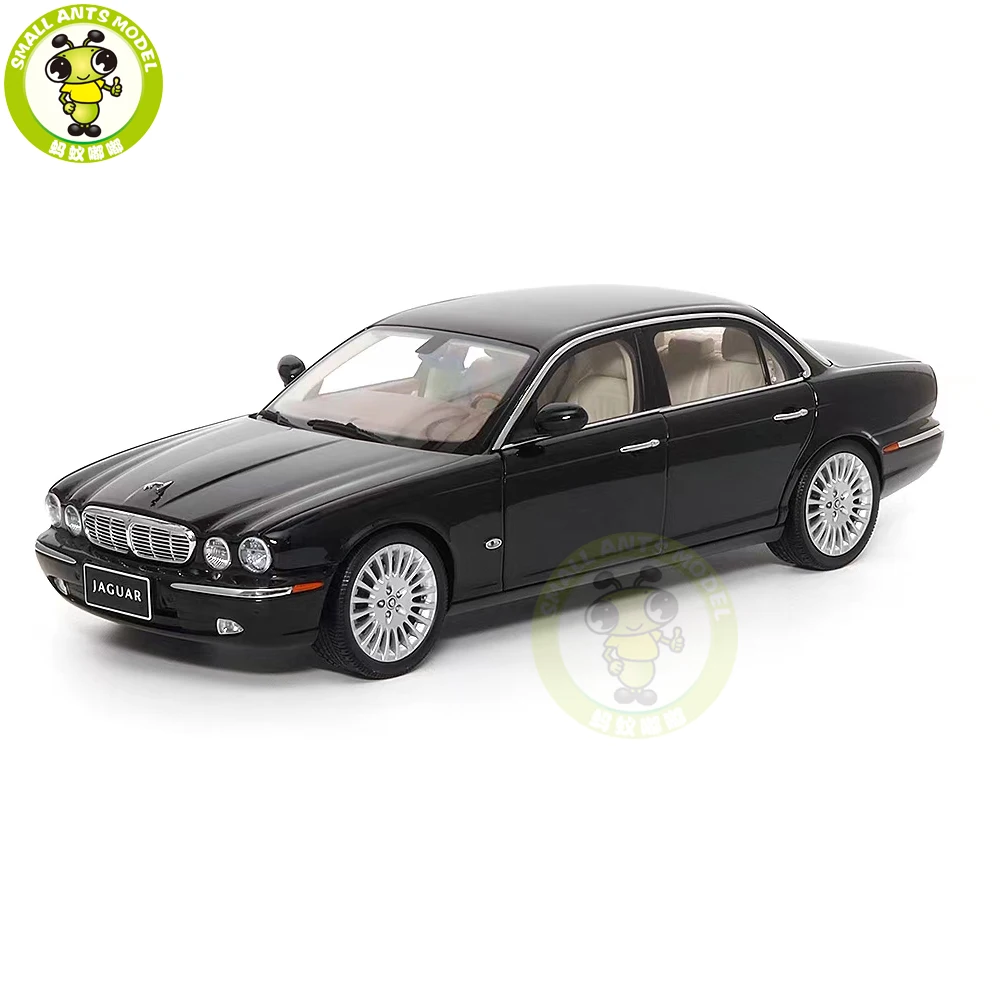 1/18 XJ X350 XJ6 Almost Real 810501 Black Diecast Model Toy Car Gifts For Father Friends