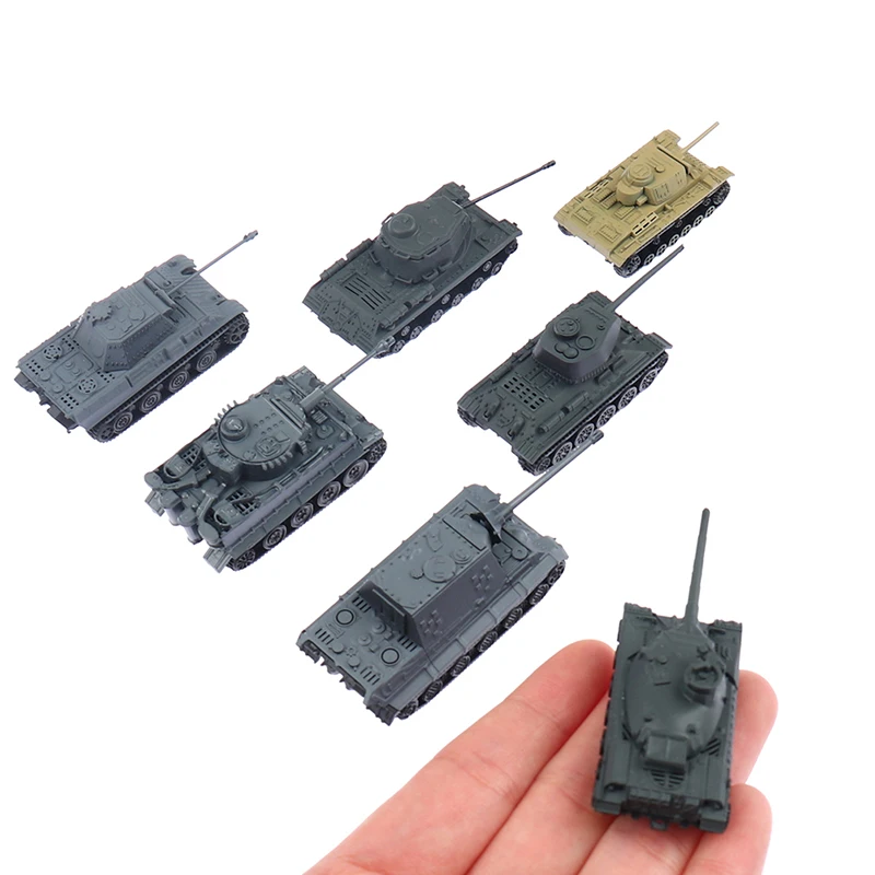 

1:144 Model Toy 4D Sand Table Plastic Tiger Tanks World War II Germany Tank