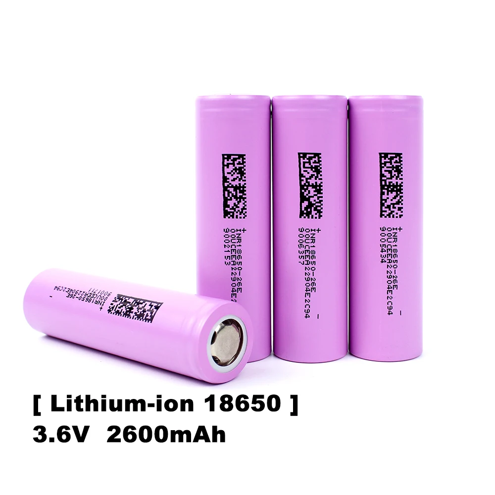 HAKADI 18650 3.7V 2600mah 5C Discharge Lithium-ion Rechargeable Batteries 4-40PCS For DIY Solar Light Power Tool Camping Boat