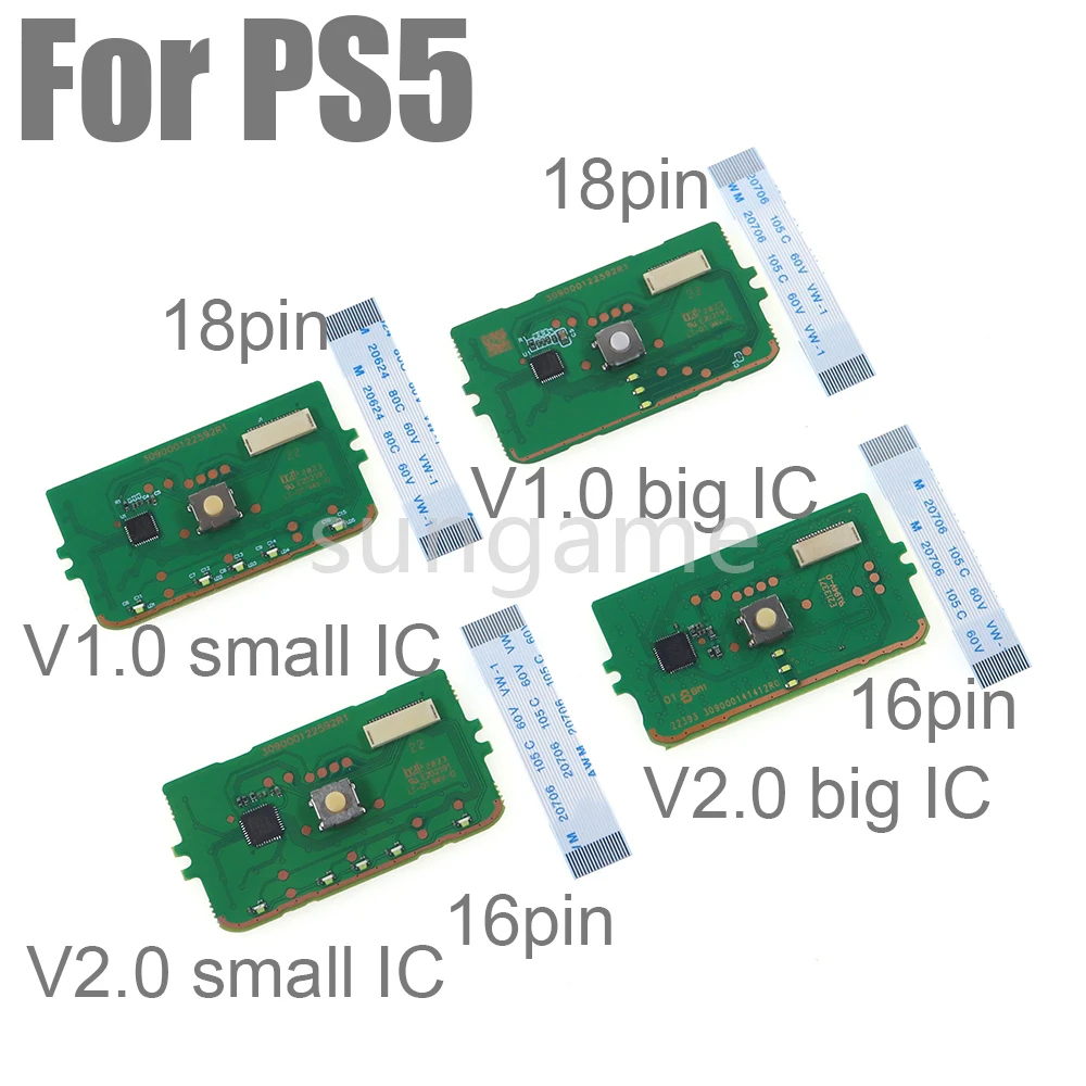 1set Replacement For PS5 BDM-010 BDM-020 Controller Touchpad For PS5 Handle V1 V2 Big Small IC Touch Pad Board