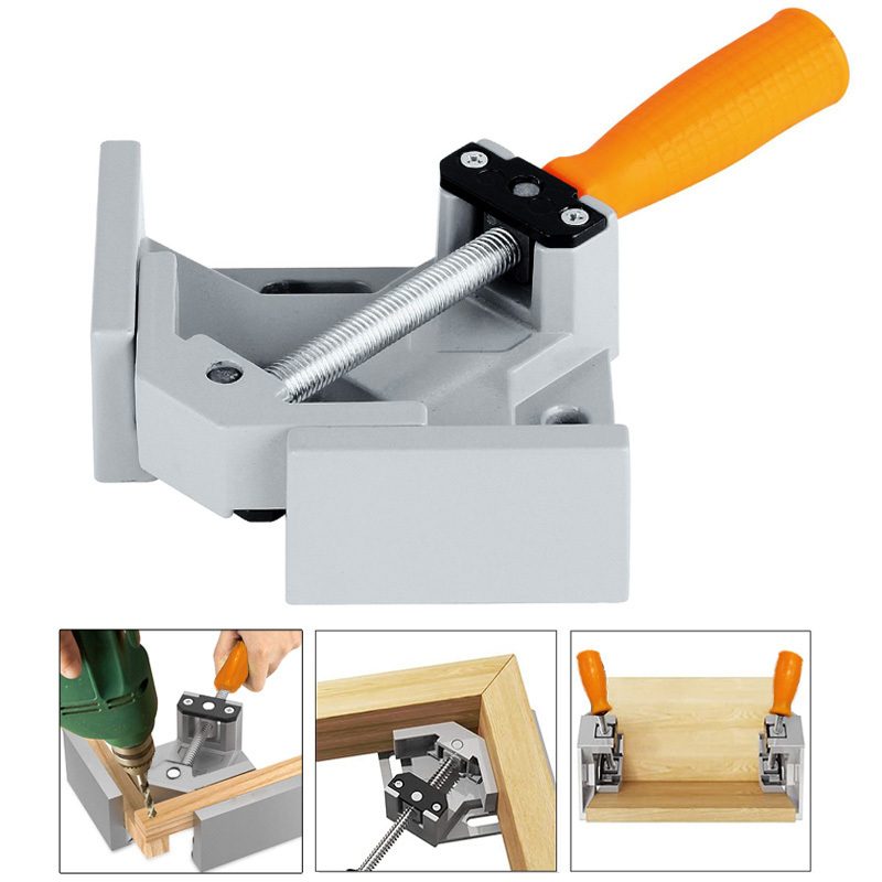  90 Degree Right Angle Clip Clamp Picture Frame Corner Clamp Right Angle Welding Woodworking Clamping Tool Aluminum Corner Clamp 