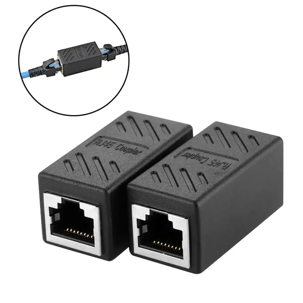 Couremplaçant Cat6 Catinspectés, adaptateur d'extension de câble Ethernet, connecteur LAN 1000Mbps, couremplaçant en ligne femelle à femelle, 5 pièces