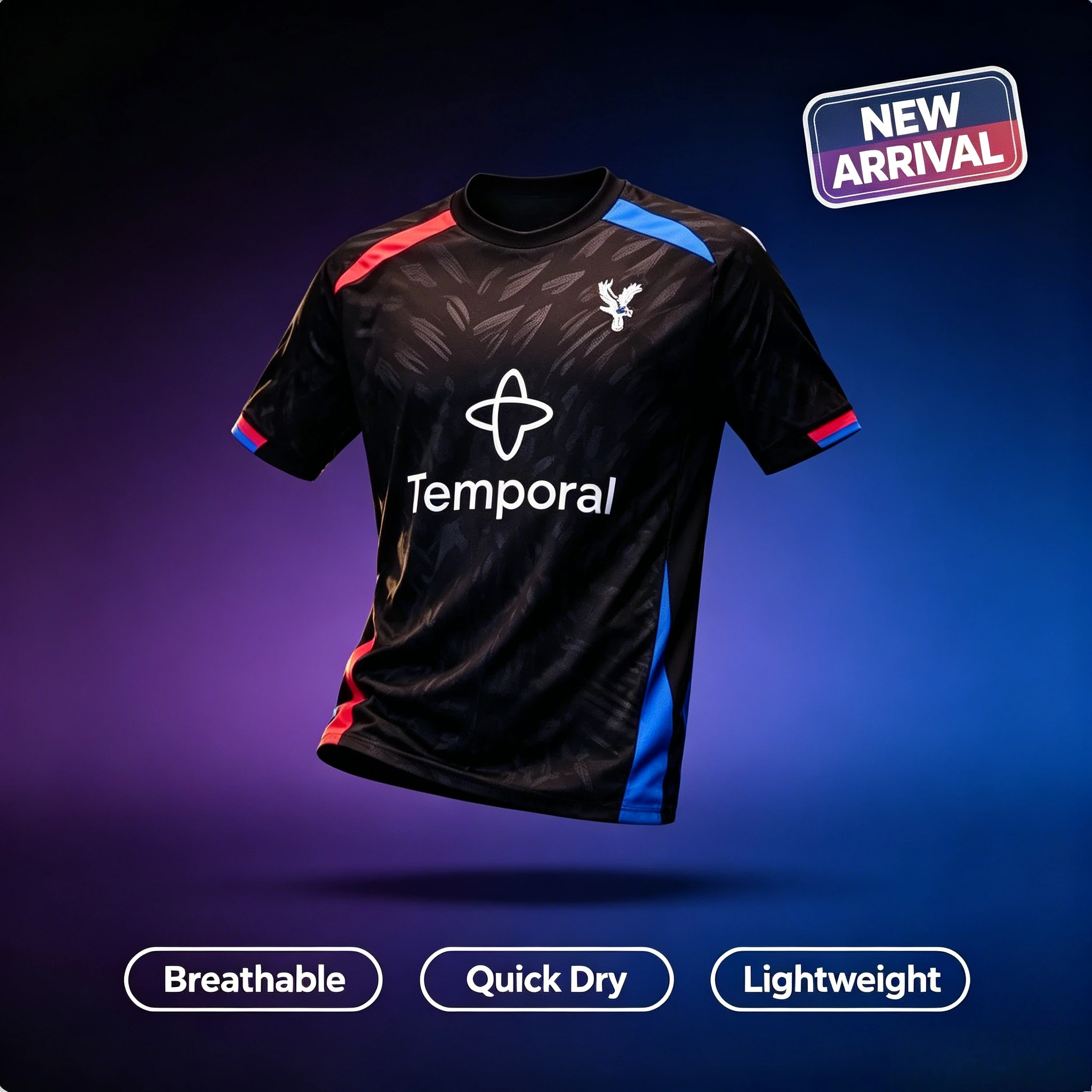26-27 Black Red Blue Color Scheme for Casual Sports Street Wear Competition Jerseys3D Printed Quick Drying for Parent-child Wear
