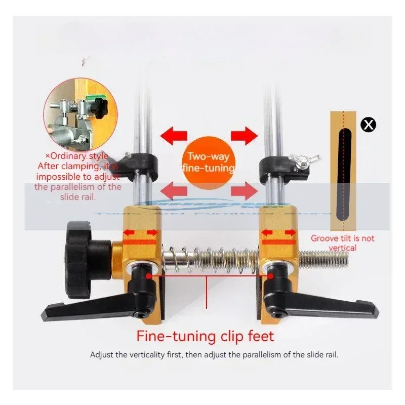 Solid Wooden Complete Set of Door Lock Hole Opener Device Set Mortice Lock Tool Fitting Jig Slotting Machine Doorlock Mortising