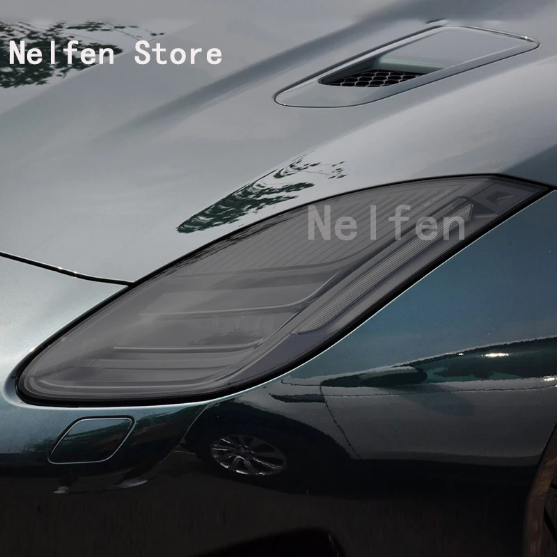 

Car Headlight Protective Film For Jaguar F TYPE 2013-2020 Front light Vinyl Restoration Transparent Black TPU Sticker