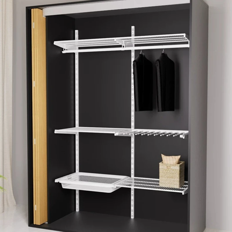 Five Accessories Wardrobe Pocket Door Slide Rail Invisible Retractable Side Insert Swing Door Track
