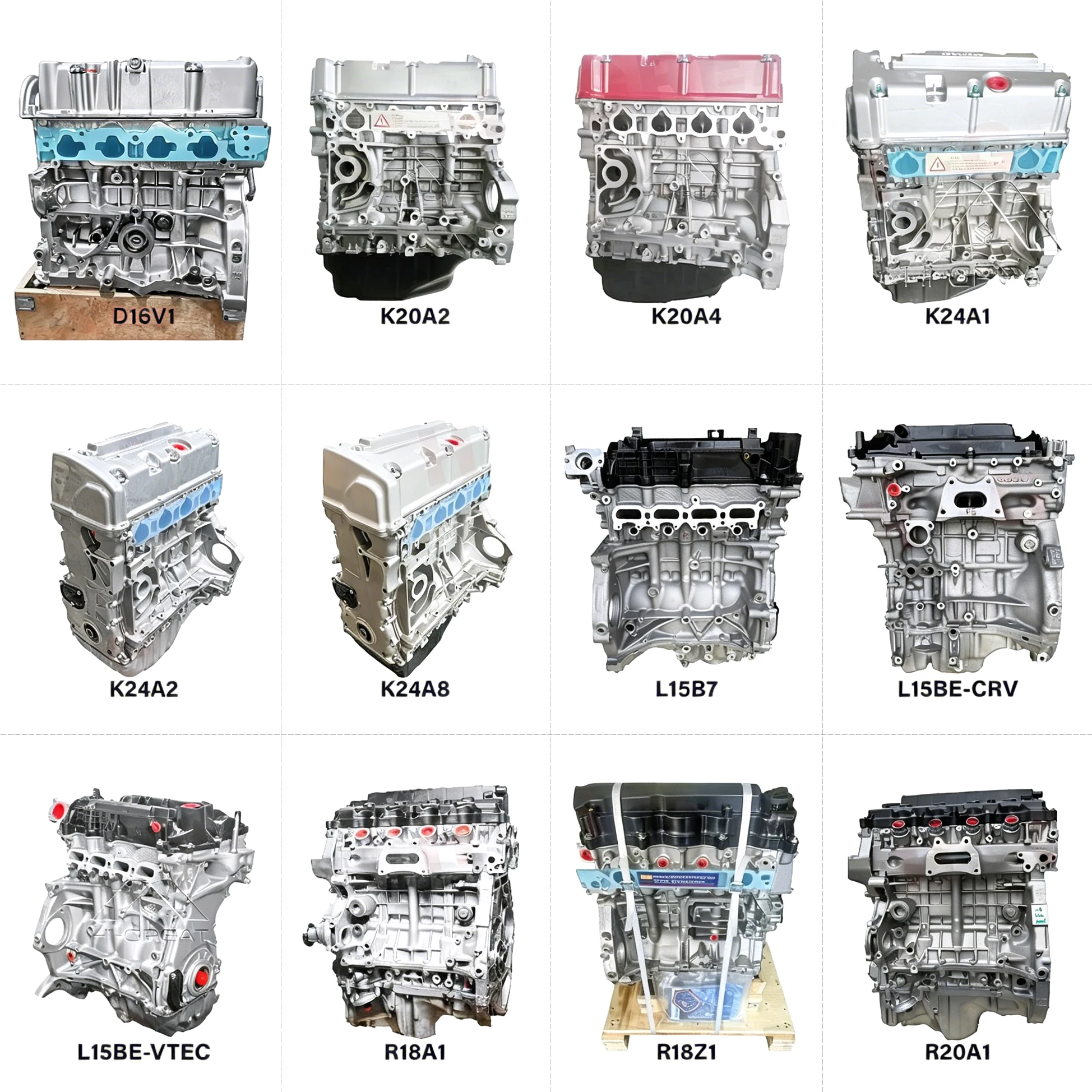 Brand New Motor K20 K20A2 D16V1 K20A4 K24A1 K24 K24A2 K24A8 L15B7 L15BE CRV/ VTEC R18A1 R18Z1 R20A1 K20Z1 K20Z3 Engine for Honda