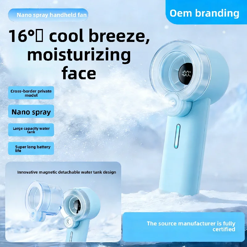 

High capacity battery Turbo Handheld Fan-100-Speed USB Rechargeable, Portable Mini Fan for Travel, Camping & Outdoor Adventures