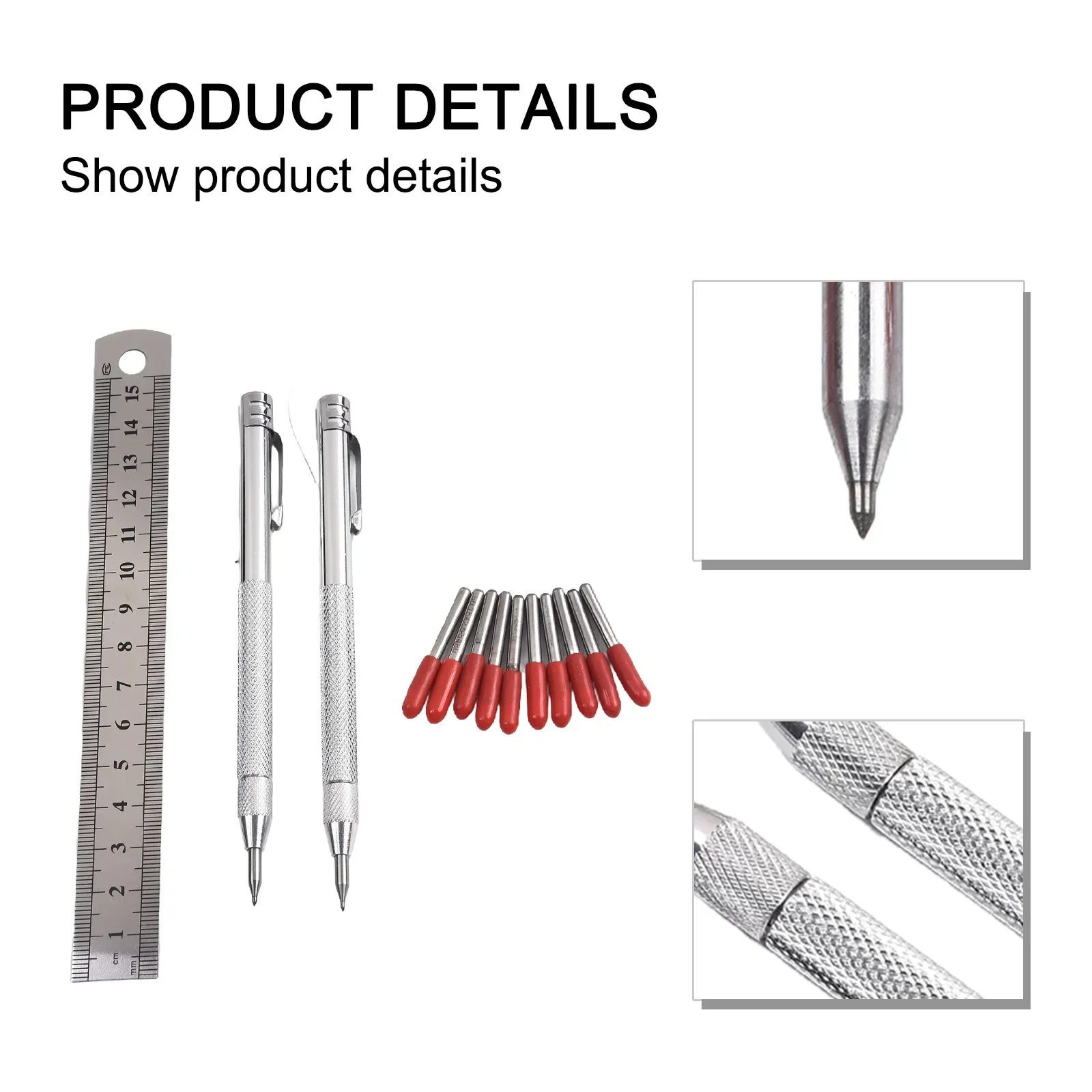 Scribe Pen Carbide Scriber Pen Metal Wood Glass Tile Cutting Marker Pencil Metalworking Woodworking Hand Tools