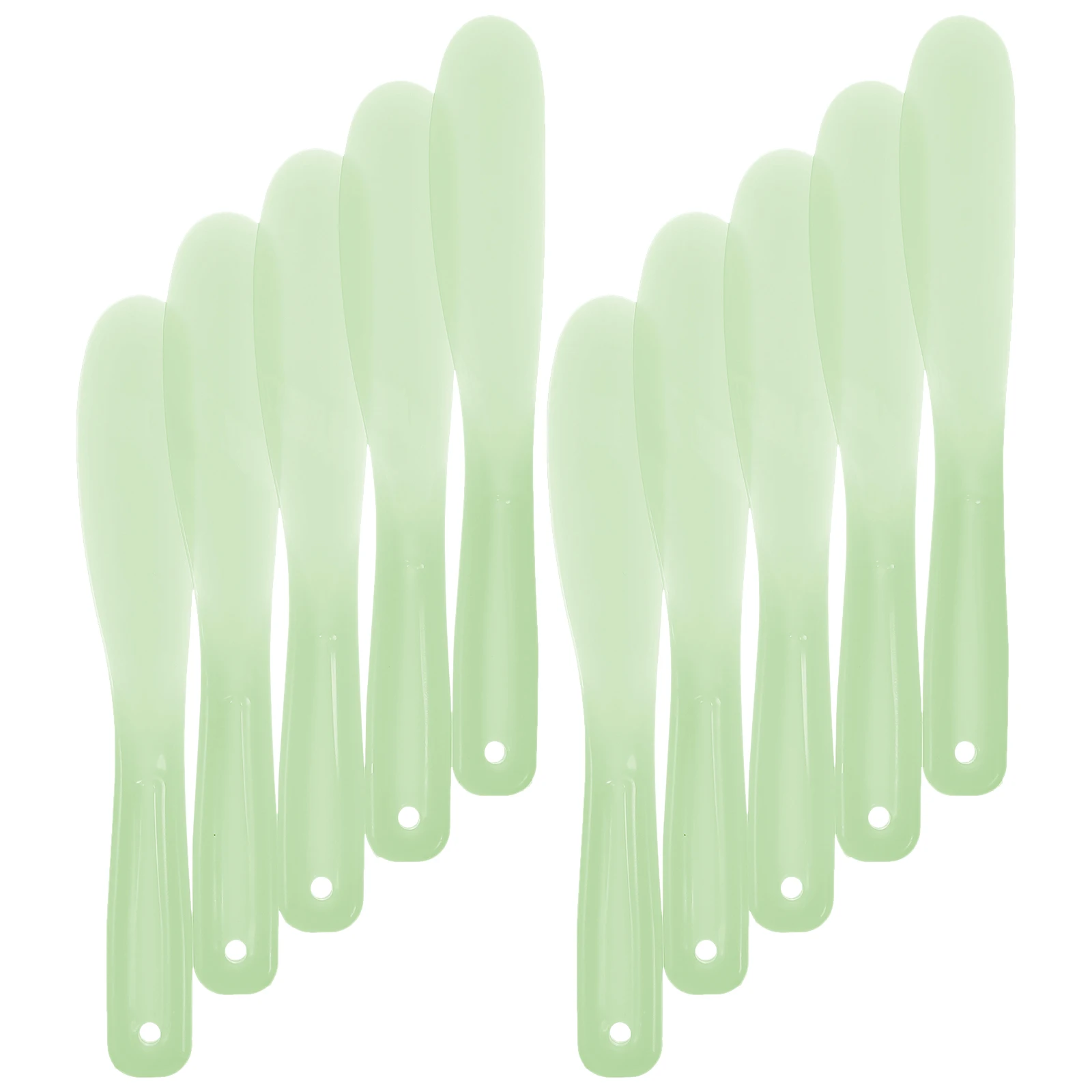 

10pcs PP Mixing Tools Small Blender Cream Makeup Spatula Silicone Stirring Tools For Beauty Salons