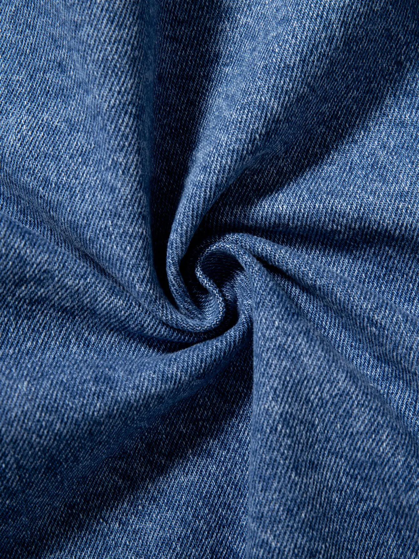 Herren Blaue Jeansjacke für Frühling und Herbst. Multi-Pocket-Design. Normale Größe im Stylischen Street-Casual-Look. – Detail 10