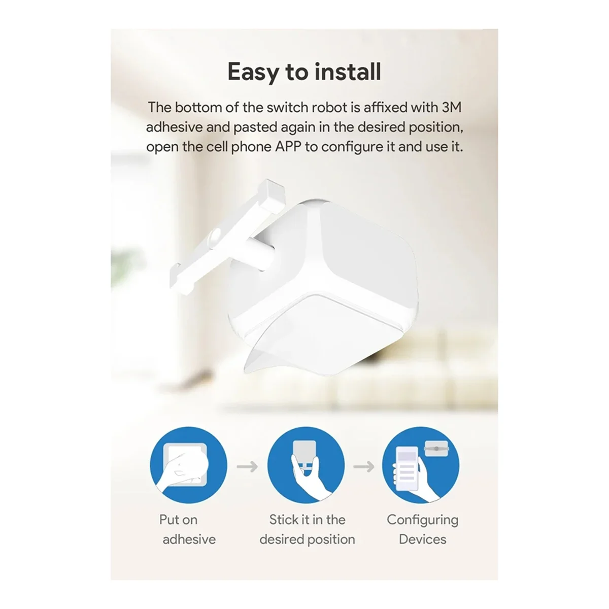 

2025+Rechargeable Tuya Bluetooth 5.2 Smart Switch for Fingerbot Plus 5V Robot Button Pusher Arm Switch for Home