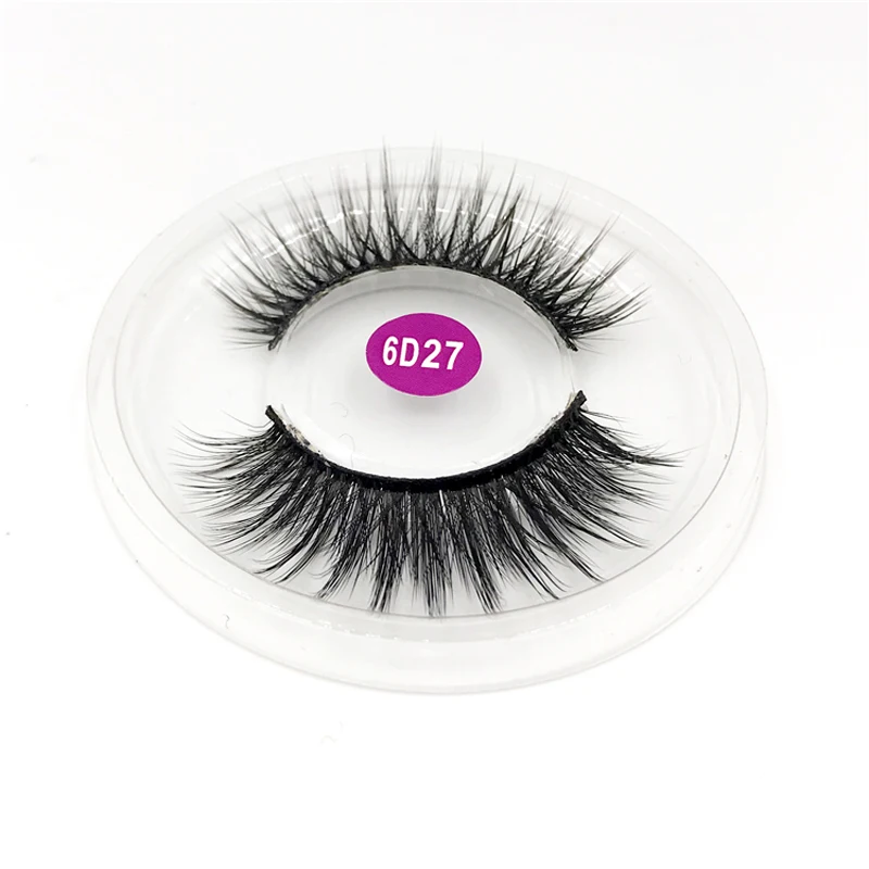 1 Pair 6D Faux Mink Lashes Long Lasting Natural Dramatic Volume Thick False Eyelashes Extension Cheap Makeup Free Shipping Items