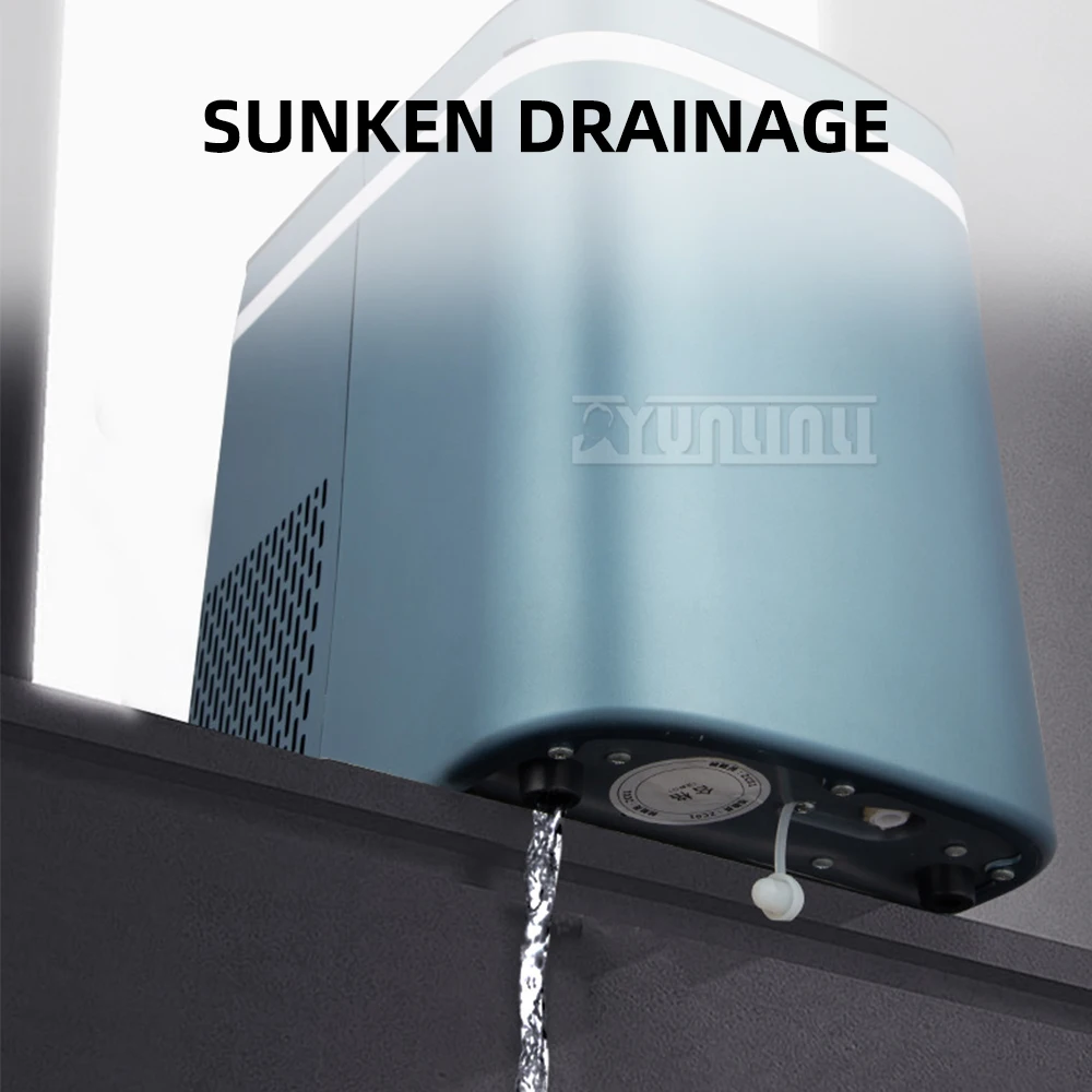 ماكينة صنع الثلج المنزلية الأوتوماتيكية بسعة 12 كجم/24 ساعة 220 فولت/110 فولت ماكينة صنع الثلج التجارية للاستخدام المنزلي