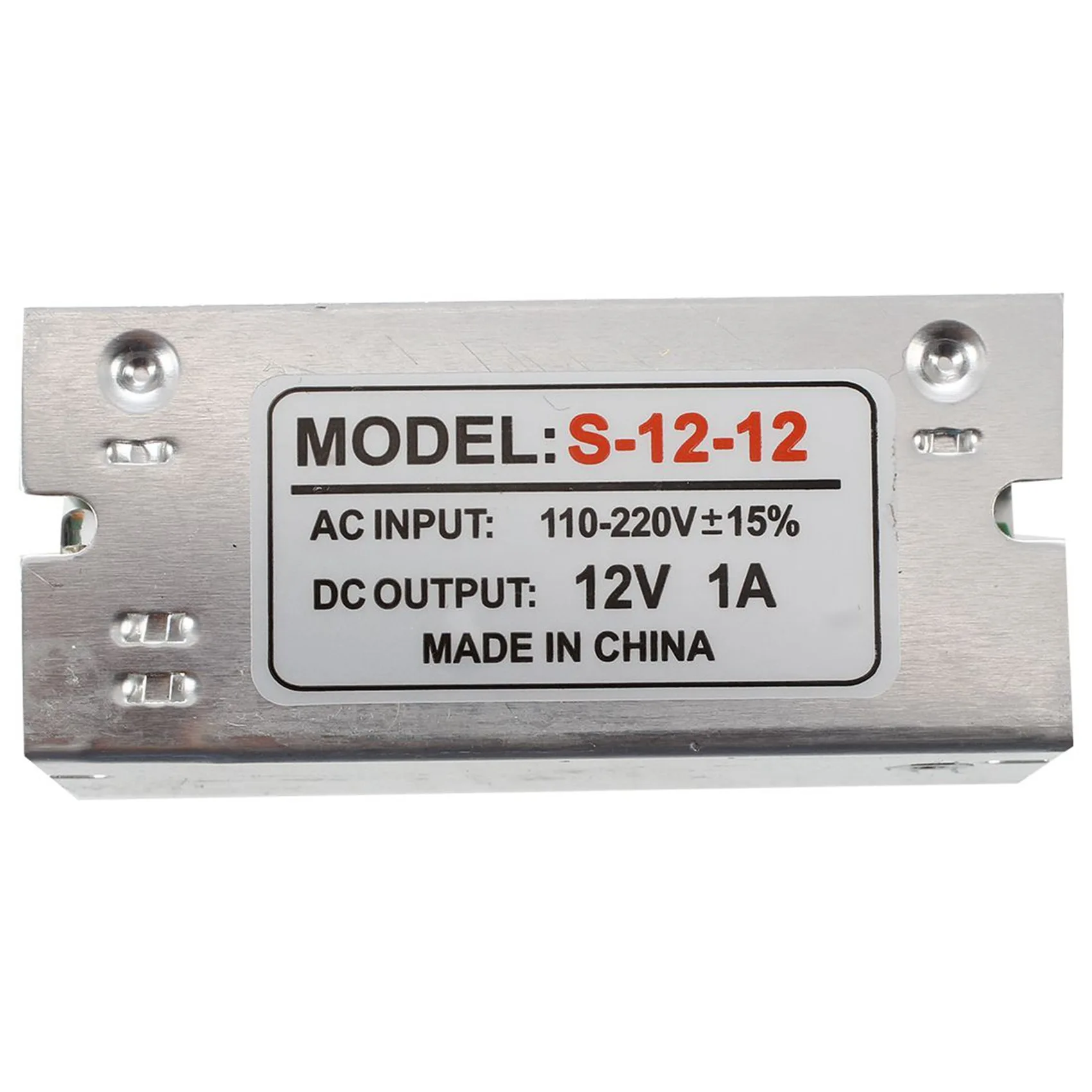 2X Voltage Transformer Power Supply AC 110/220V To DC 12V 1A Silver