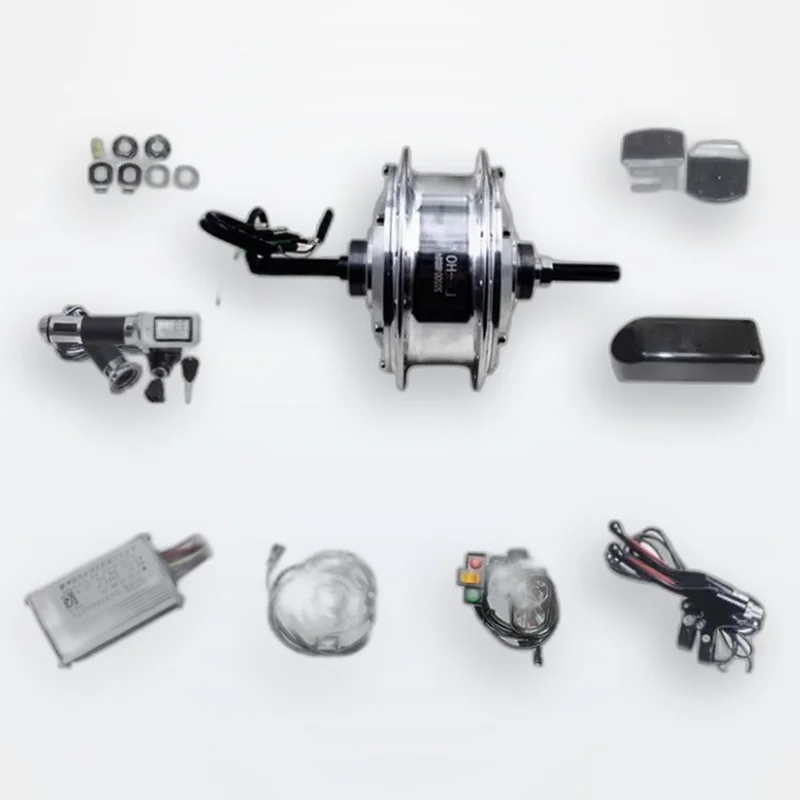 E-Bike Motor Electric Bike Conversion Kit Brushless Geared High Speed 250W 36V/48V featuring Motor Front/Rear Wheel