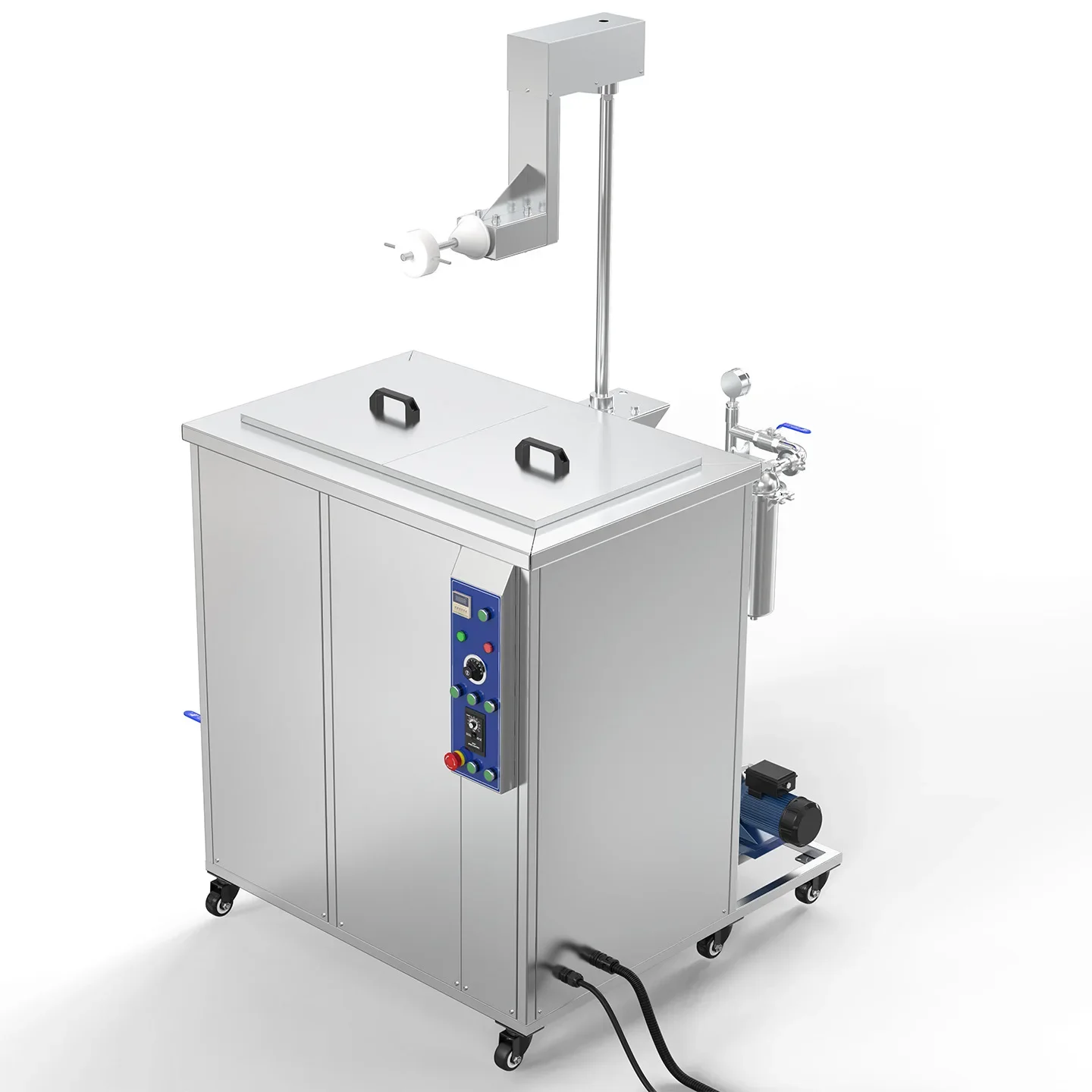 OEMAutomobile wheel hub pad tire oil removal ultrasonic cleaning machine single tank lift automatic cleaning