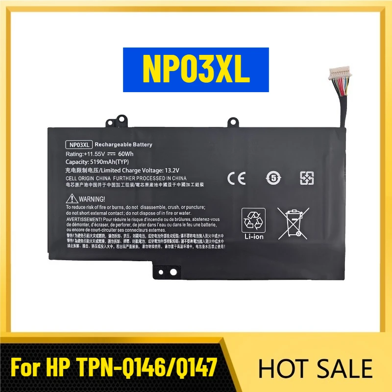 Laptop Battery for HP TPN-Q146/Q147/Q148/Q149 13-b116TU NP03XL