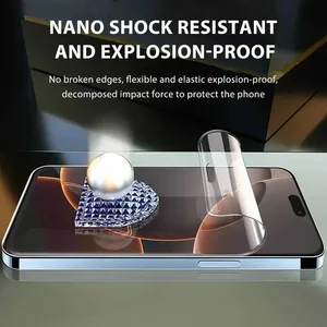 Hydrogelfilm für iPhone 16 Pro Max 11 12 13 14 15 Pro Max 12 13 Mini 14 + 15 plus 16 plus 16 Pro Protector Screen ist kein Glas 10 Hauptverkäufe von Aquagel - №4