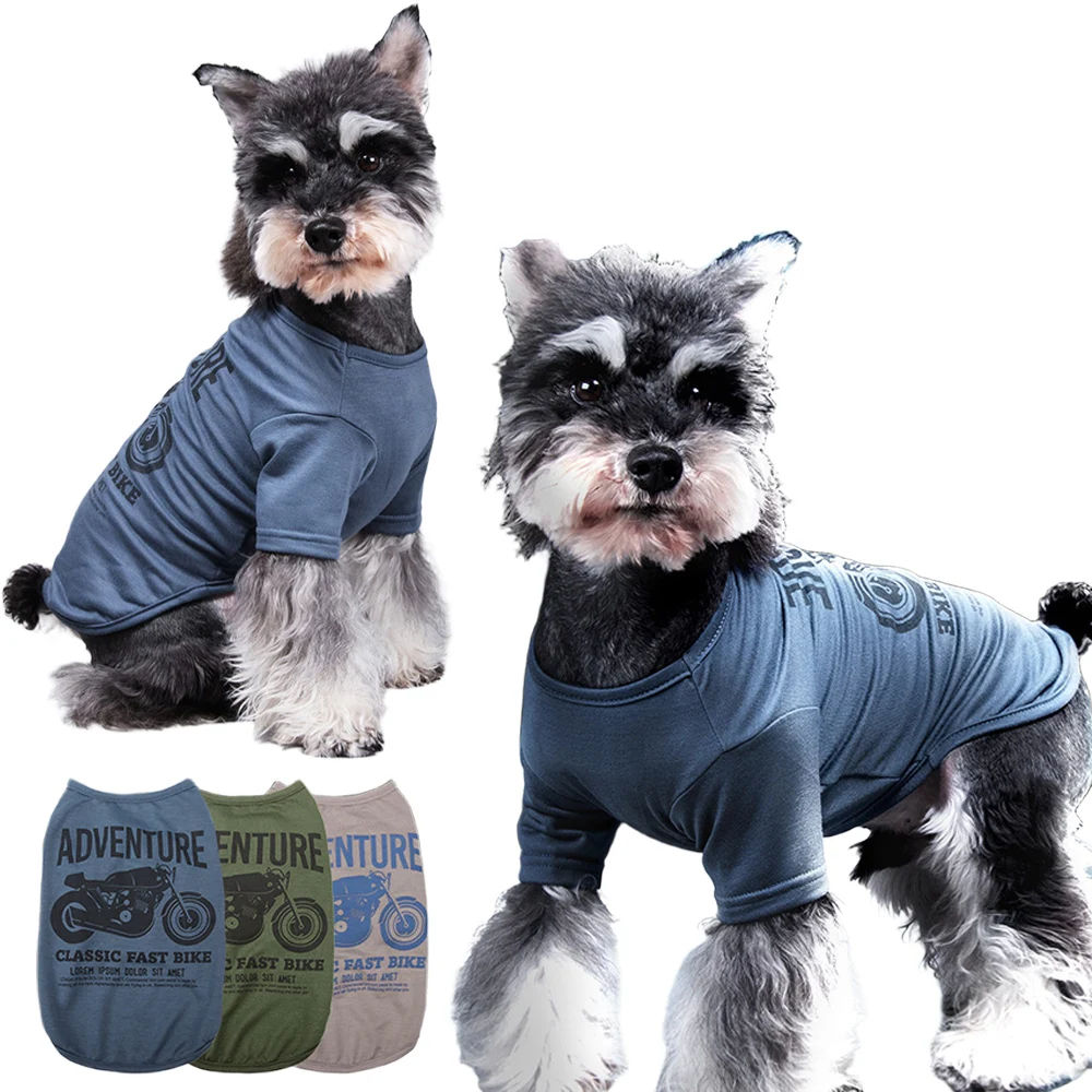 

Vintage Motorcycle T-Shirt Dog's Racing Printed Short Sleeve T Shirt for Dog Motor Biker Summer Casual Oversized Tops Clothing
