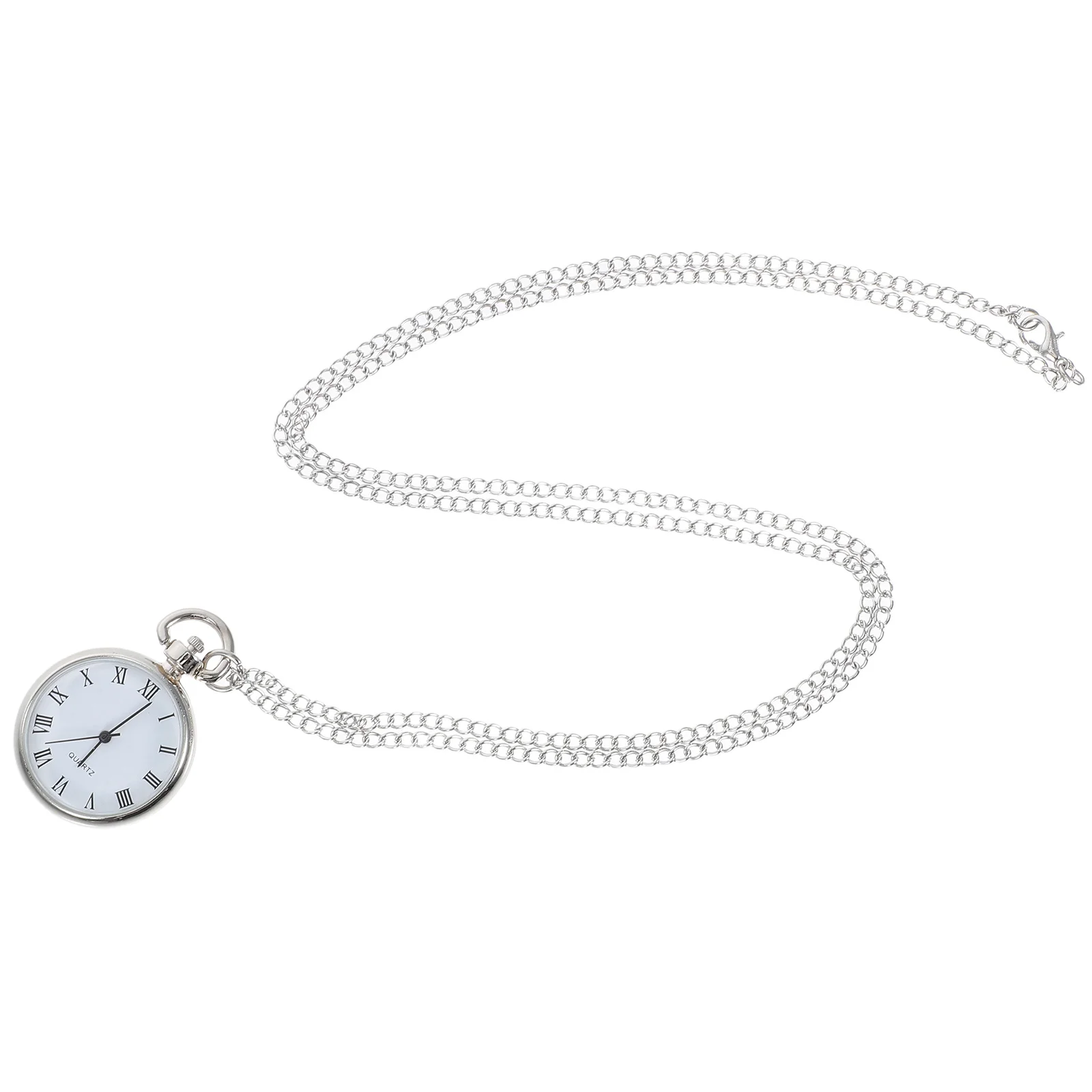

1 pc Hanging Pocket Simple Alloy Watch Decorative Timepiece For Men Women Necklace Pendant Modern Practical Pocket