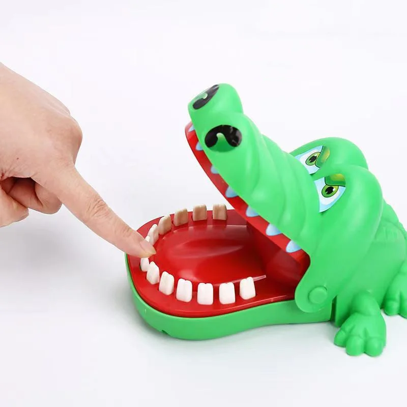 

Fun Interactive Toys Tricky Crocodile Teeth Bite Finger Toys Family Parent-child Classic Games Training Improve Responsiveness