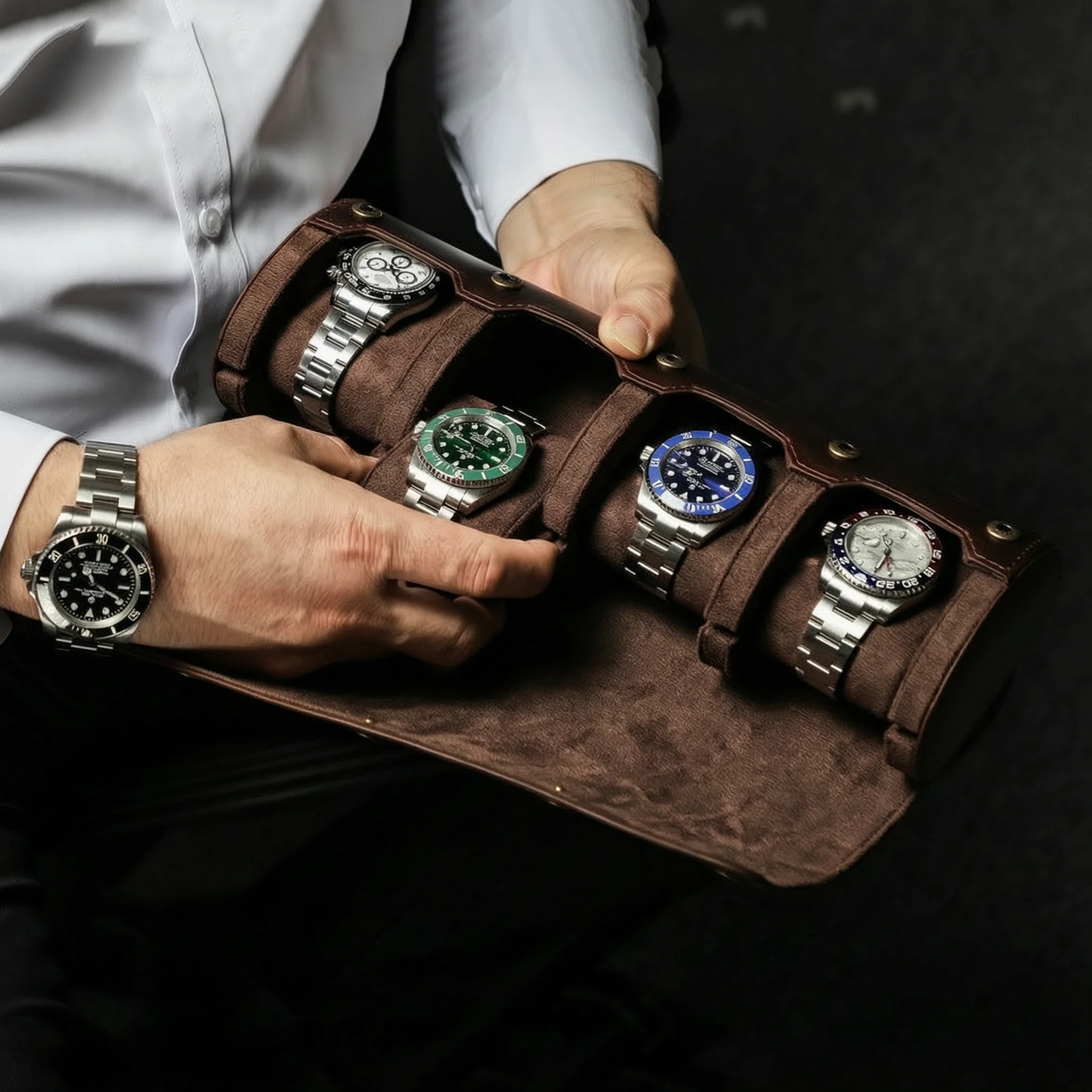 Deri Saat Kutusu El Yapımı İşç - Jewelry Box That Holds Watches incelemesi ve fiyatı