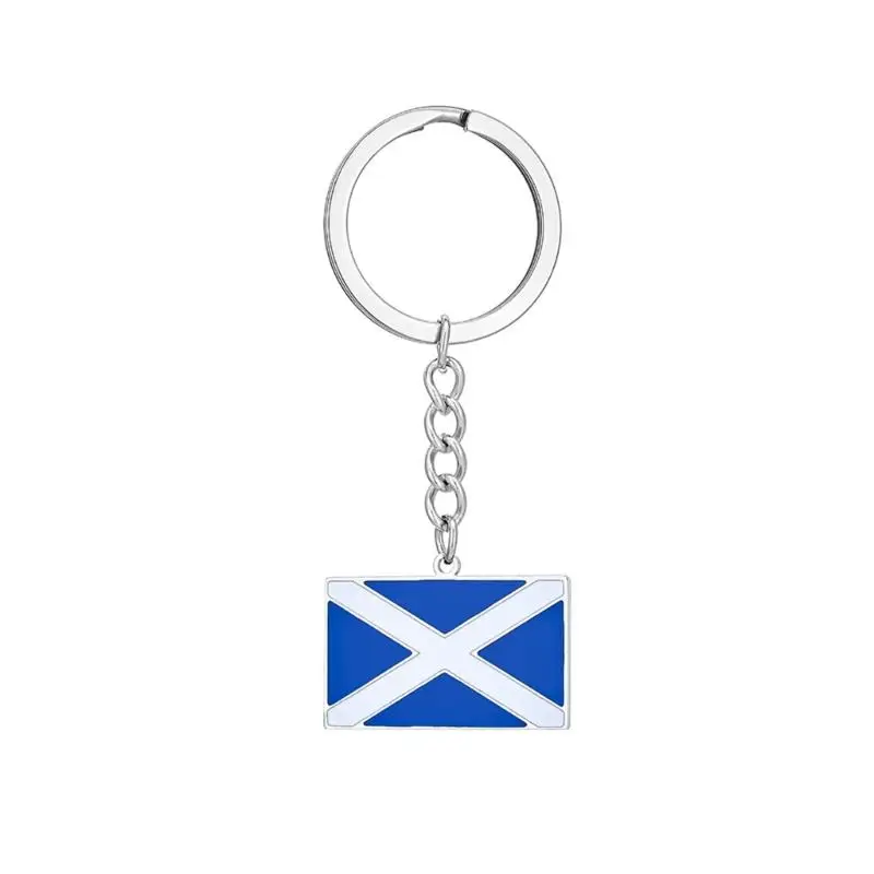 P9FE Einzigartiger Schlüsselanhänger mit britischer Flagge und schottischem englischem Detail, für Geschenke und Souvenirs – Detail 5