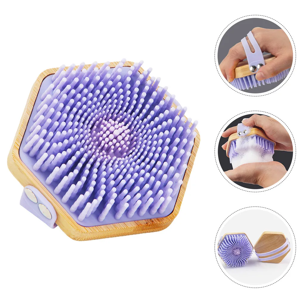 

Silicone Body Brush Portable Compact Bath Scrubber for Shower Daily Exfoliation Gentle Skin Cleansing Body Washing Brush Shower