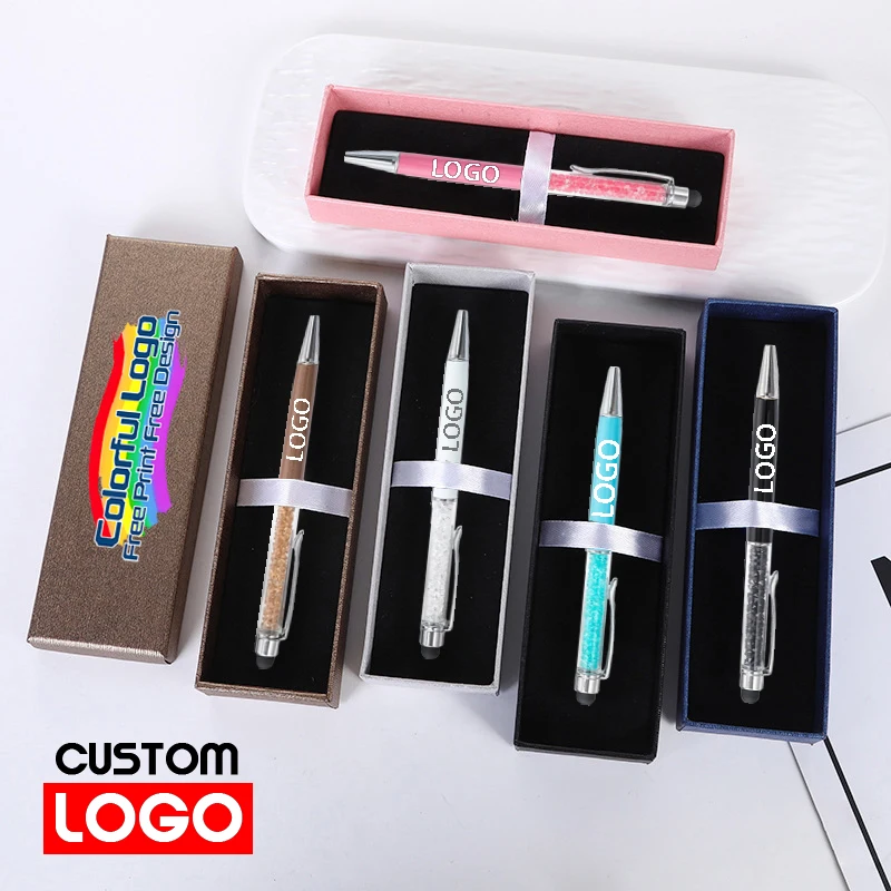 

Бесплатная настройка, набор шариковых ручек, коробка для печати логотипа, подарок, гравировка текста, металлическая ручка, деловые офисные письменные принадлежности